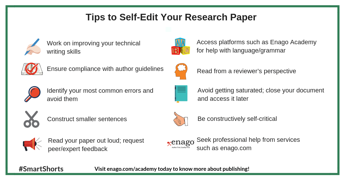 tips in revising and editing your research paper