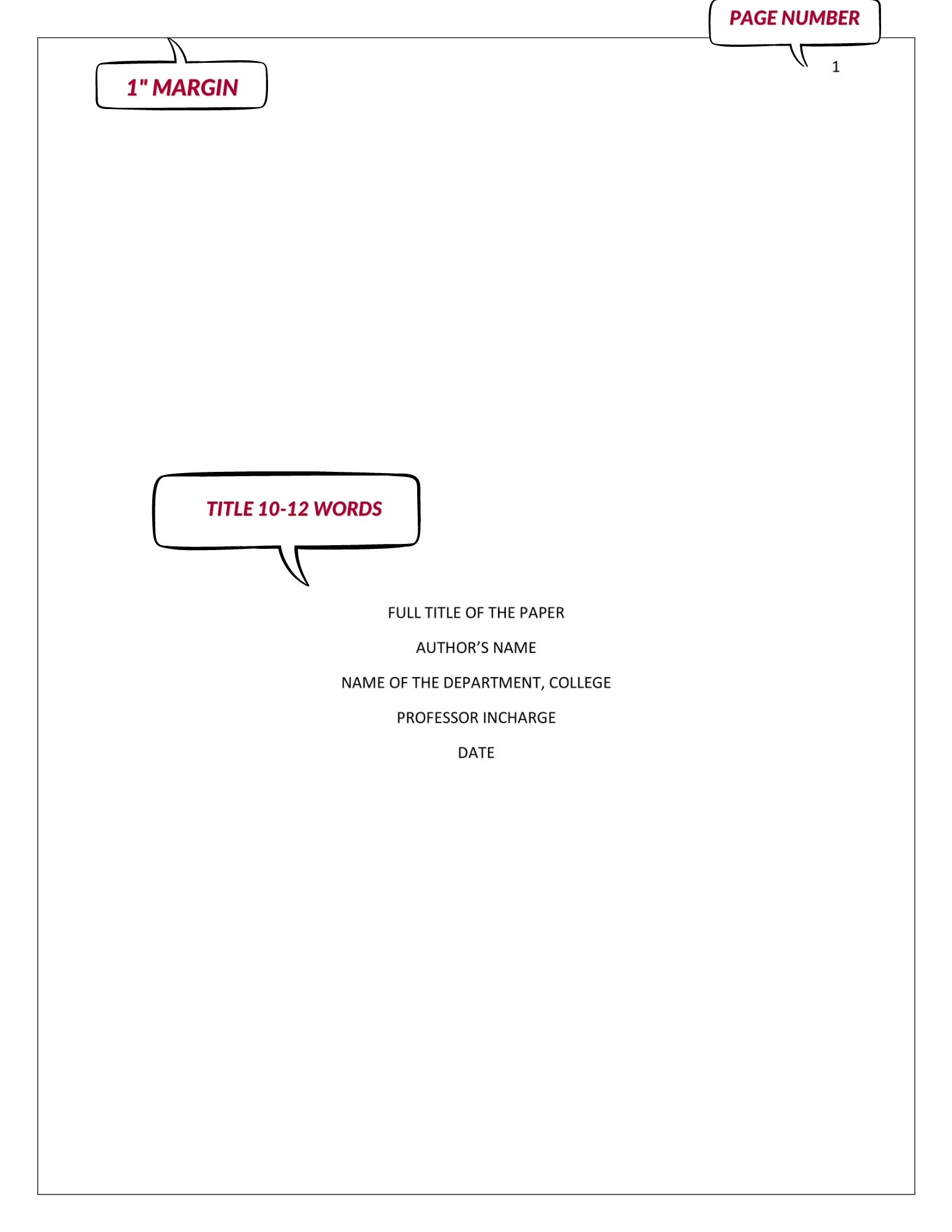 Format Of An Apa Paper