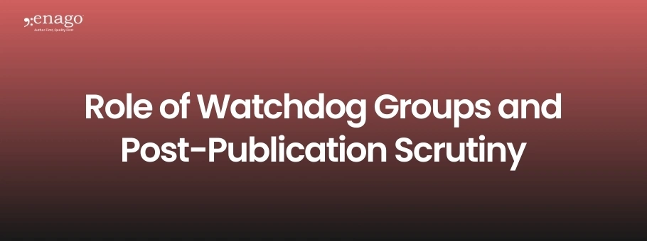Role of Watchdog Groups and Post-Publication Scrutiny