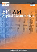 EPJ Applied Metamaterials