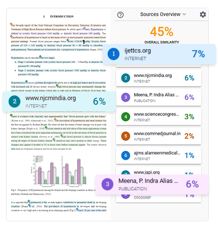 Free plagiarism checker score vs enago plagiarism checker