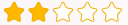 Two Star Rating Icon